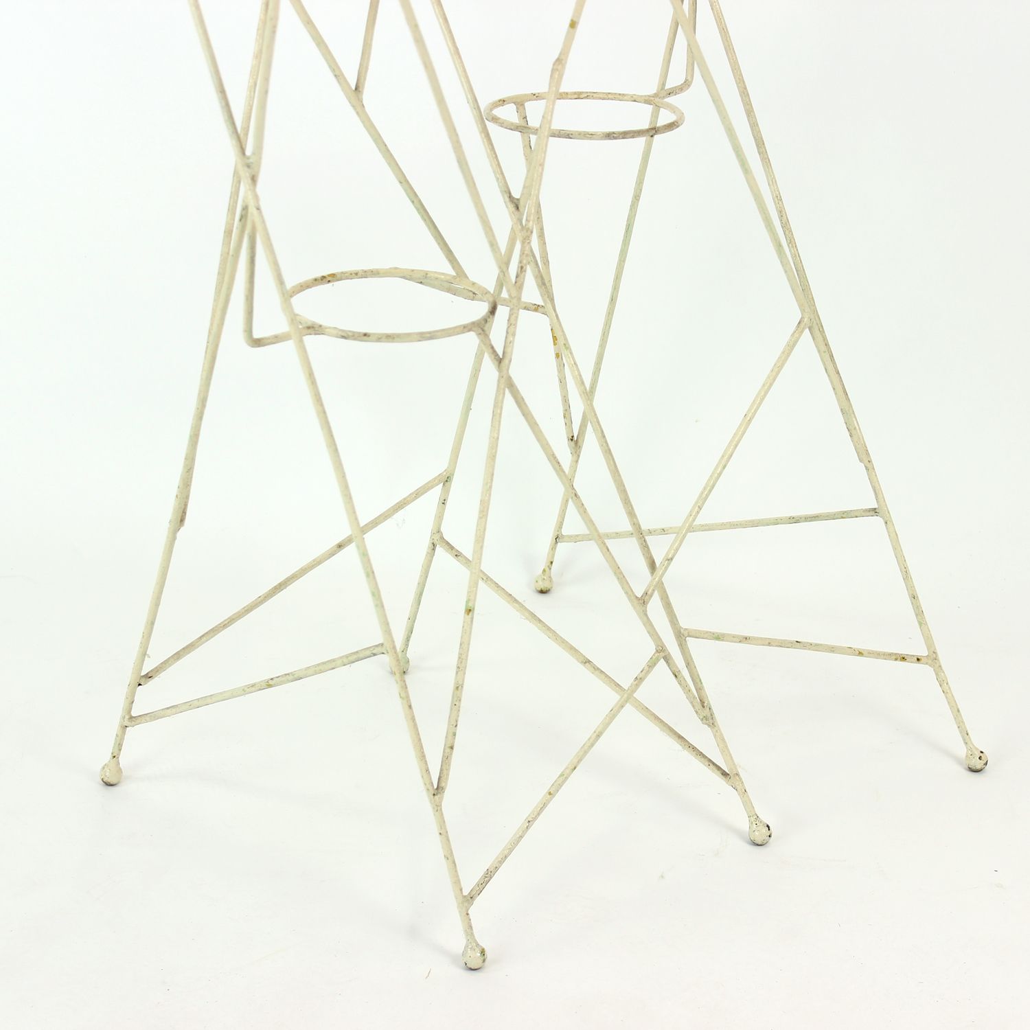 Large Mid Century Steel Plant Holder Stand, Czechoslovakia 1960s photo Home Decor