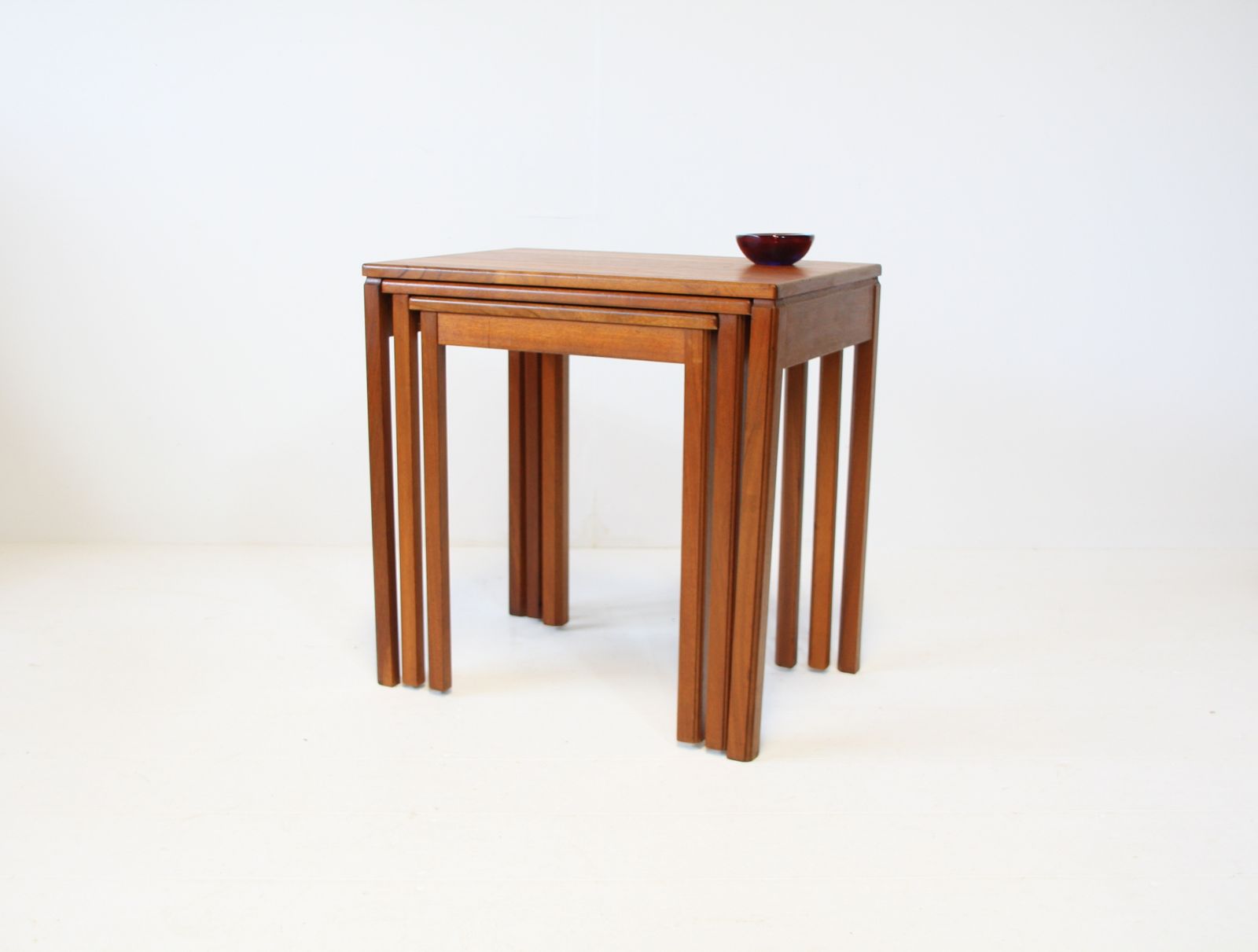 McIntosh Nest Of Tables   Mid Century Teak C.1970 photo furniture