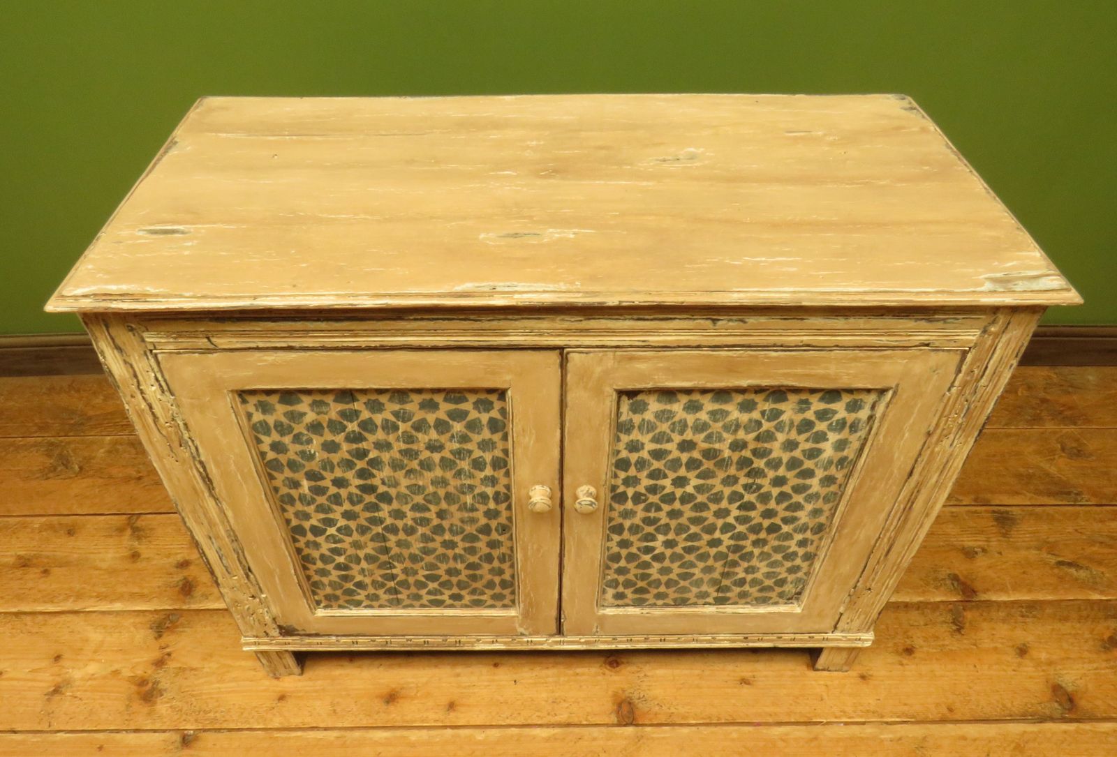 Shabby Chic Cupboard With Stencilled Detailing photo for sale