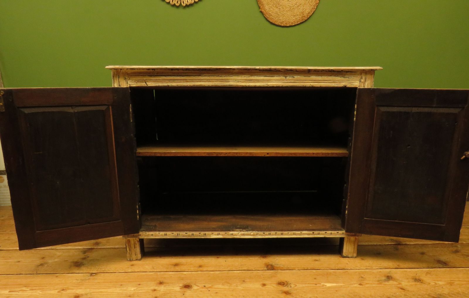 Shabby Chic Cupboard With Stencilled Detailing photo Furniture
