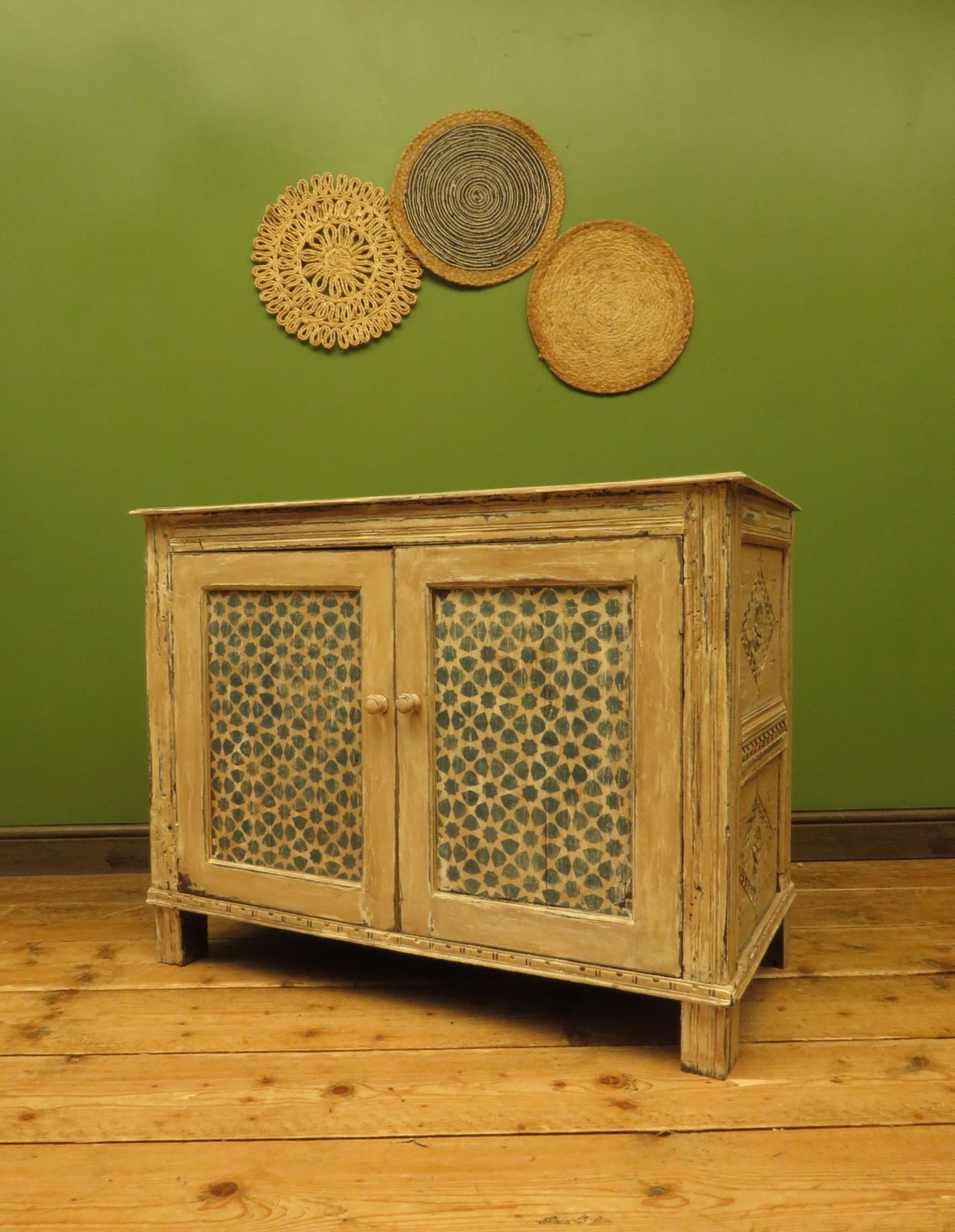 photo for sale Shabby Chic Cupboard With Stencilled Detailing