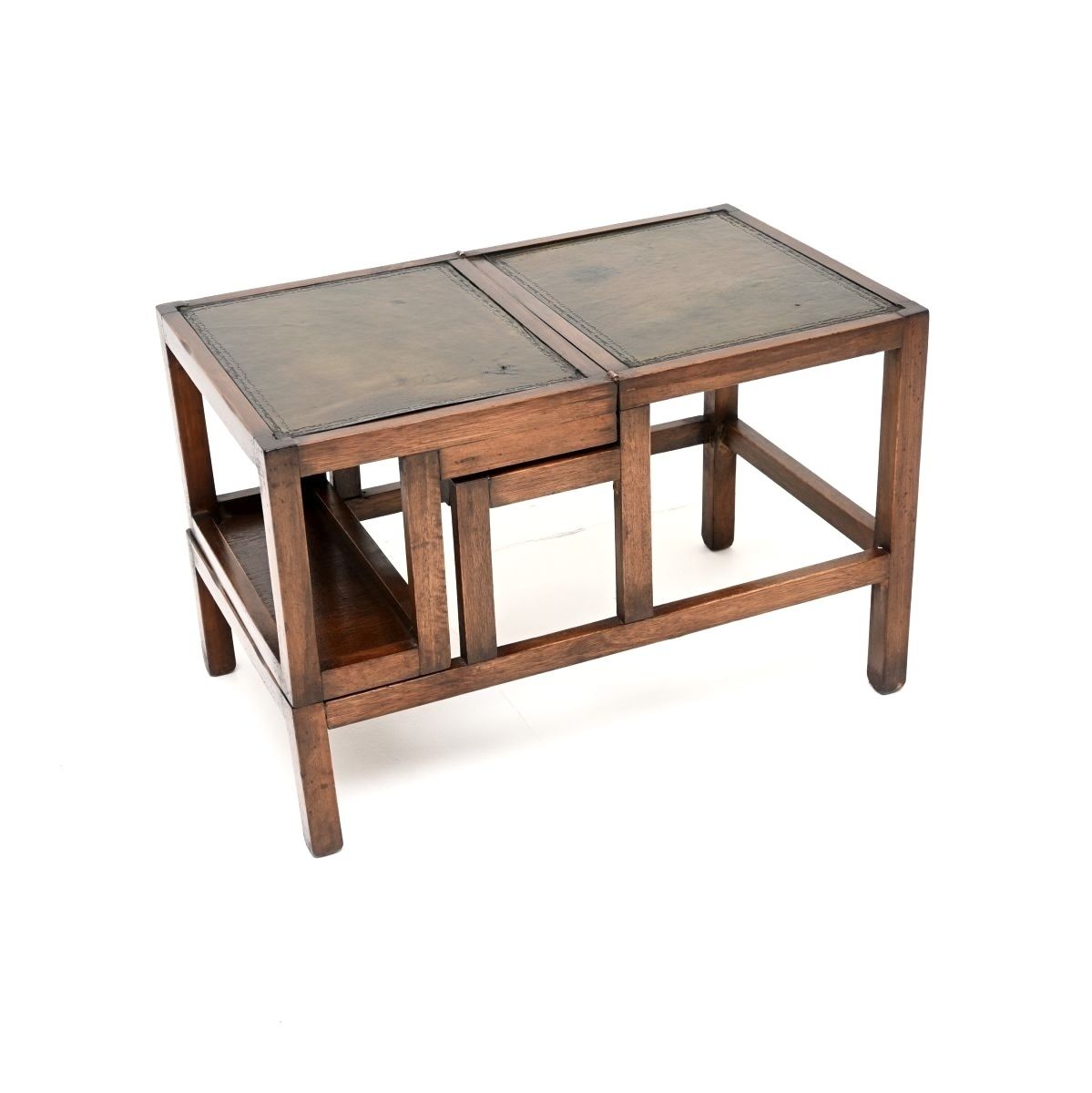 Antique Mahogany Metamorphic Coffee Table / Library Steps photo furniture