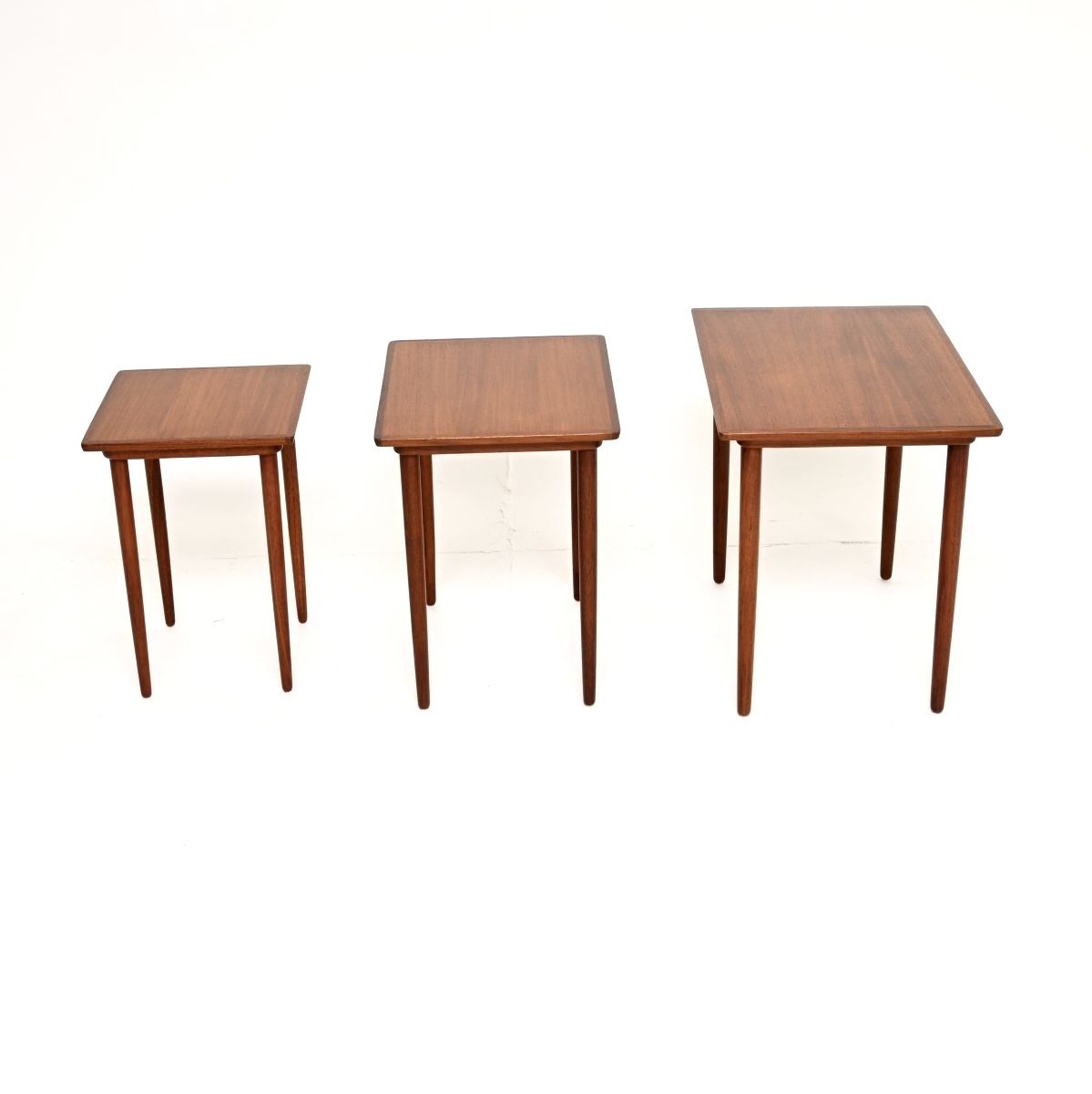 Danish Vintage Teak Nest Of Three Tables photo vintage