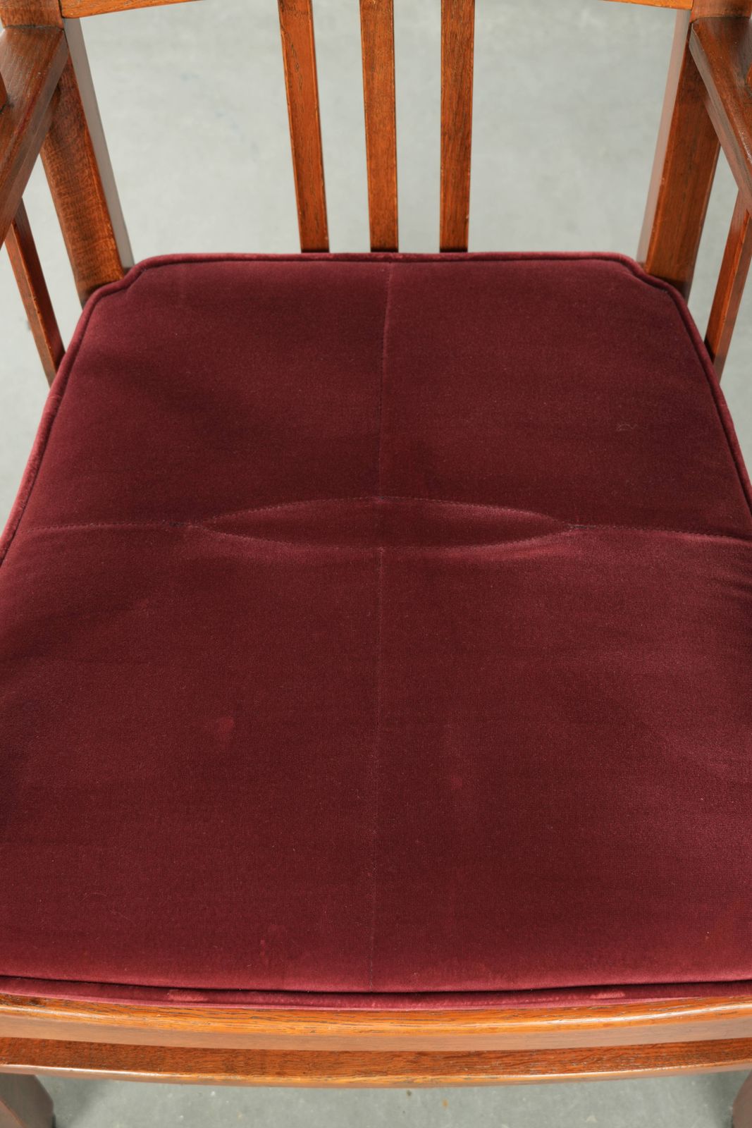 Art Nouveau/ Jugendstil Design Schuitema Dining Chair/Side Chair With A Luxurious Red Fabric Upholstery photo vinterior