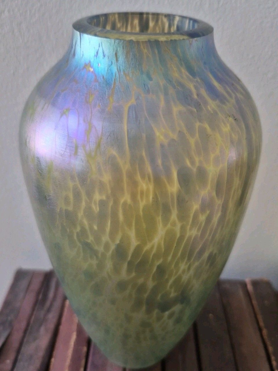 Home Decor Very Rare Loetz Papillon Iridescent Glass Vase Art Nouveau Bohemian 20cm Tall photo