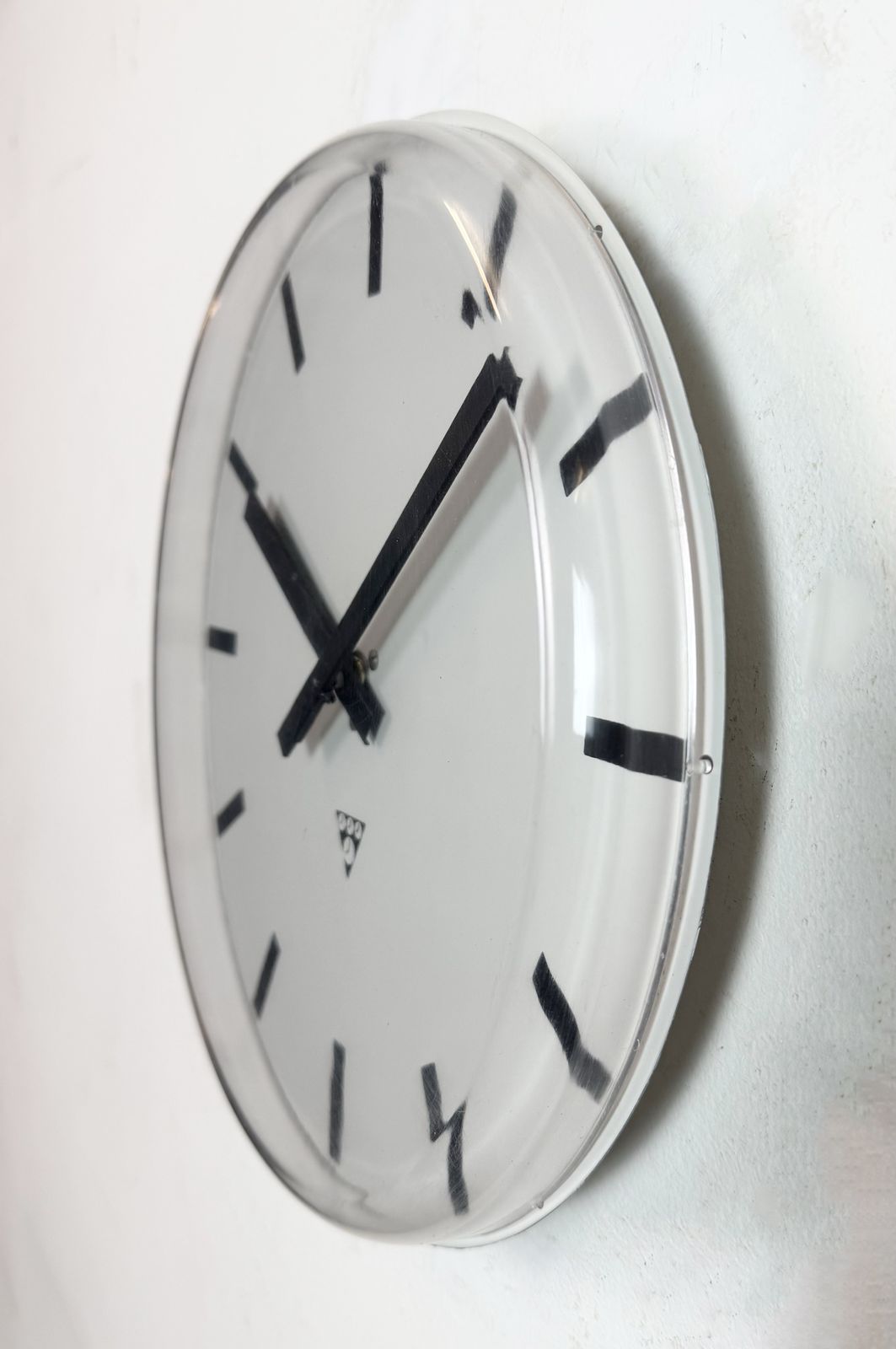 Vintage Office Wall Clock From Pragotron, 1980s photo Home Decor