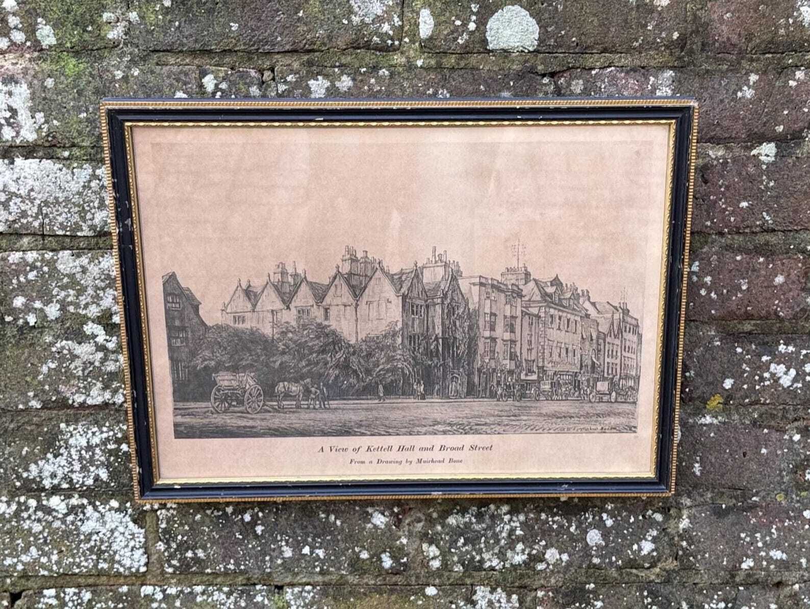 Muirhead Bone Oxford Broad Street Framed Architectural Print