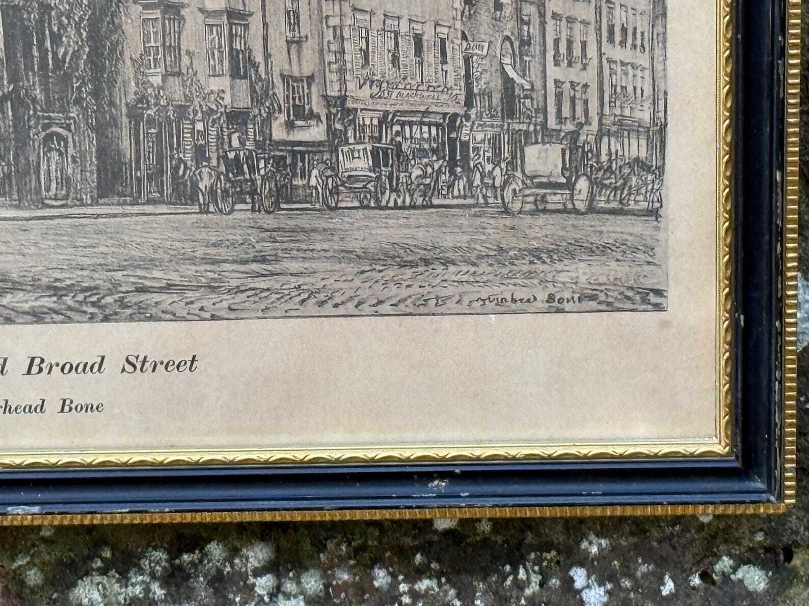 Muirhead Bone Oxford Broad Street Framed Architectural Print photo buy
