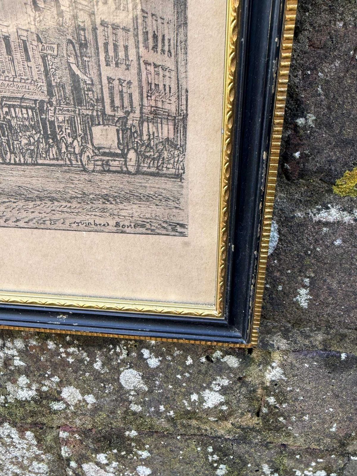 photo vinterior Muirhead Bone Oxford Broad Street Framed Architectural Print
