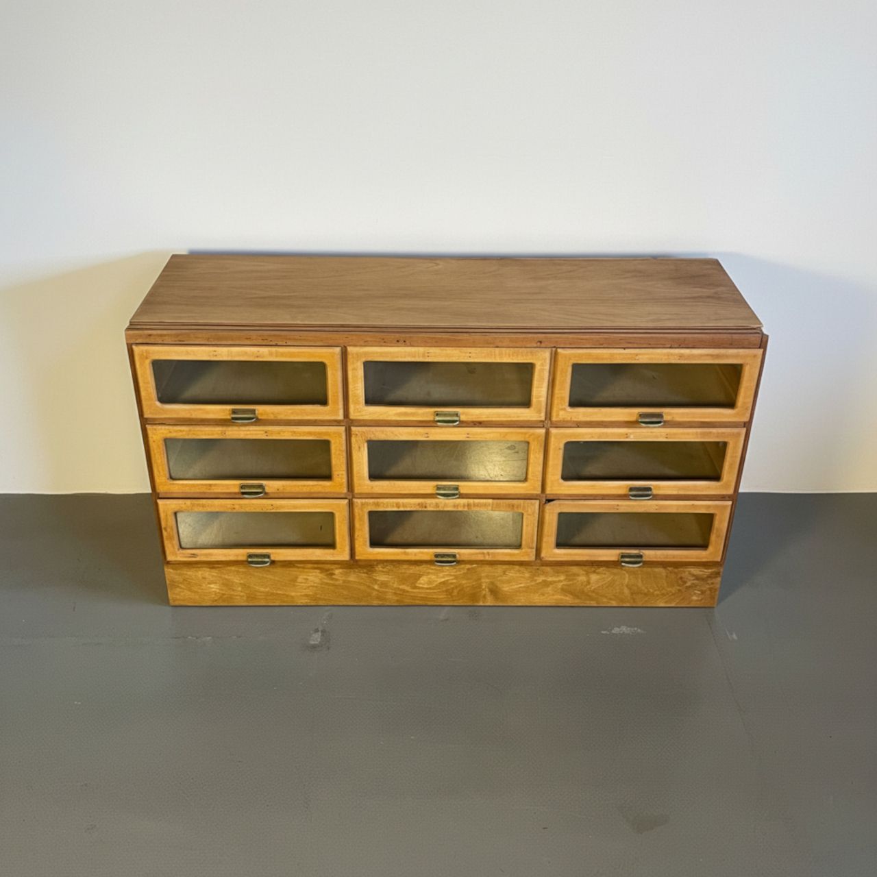 1930s 9 Drawer Haberdashery Cabinet photo vintage