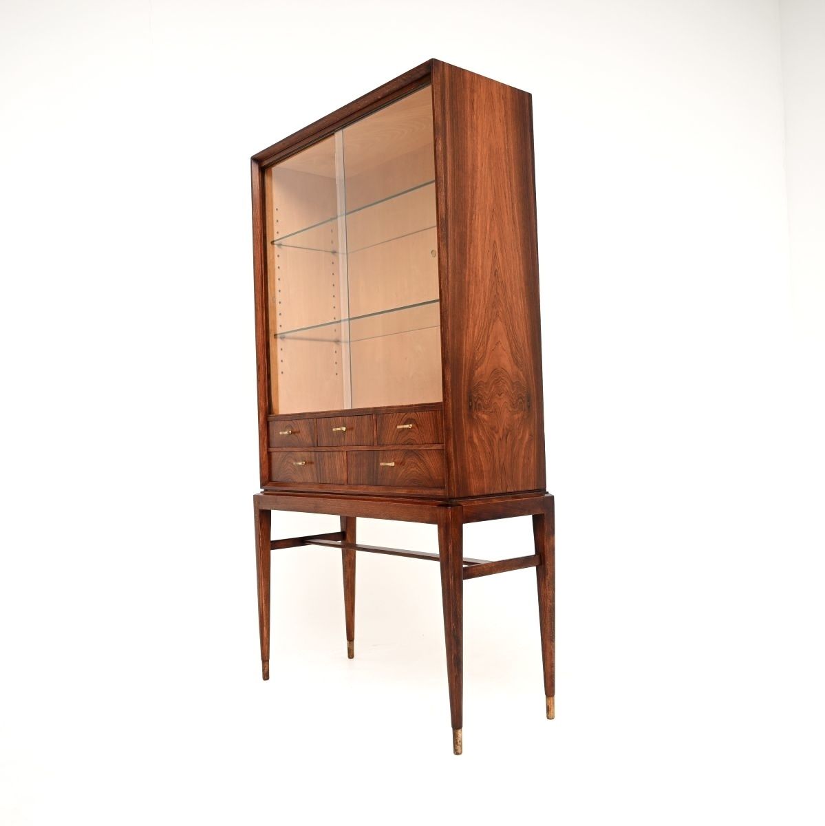 Swedish Vintage Rosewood Display Cabinet By Svante Skogh photo Furniture