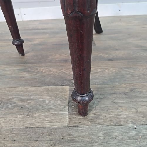 Furniture Antique Mahogany Side Chair 19th Century William IV Period Bedroom Dining Carved photo