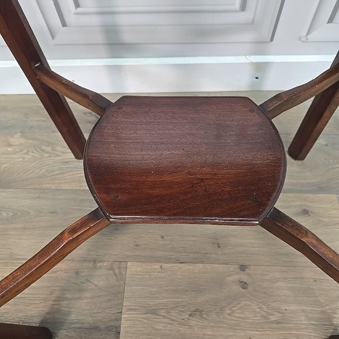 photo for sale Antique Georgian Tea Table Mahogany Lamp Console Folding Games Card Wooden