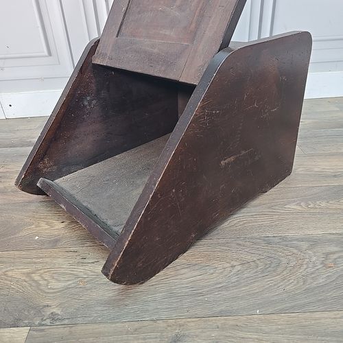 photo buy Antique Edwardian Coal Scuttle Wooden Fireside Cabinet Scuttle Storage Hearth