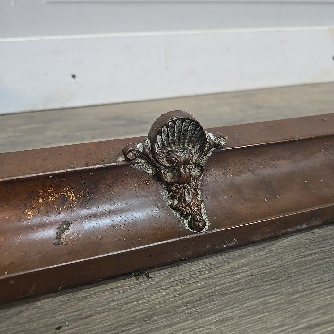 Antique Fireplace Fender Kerb Hearth Fire Side  Neoclassical Detail Casting photo buy