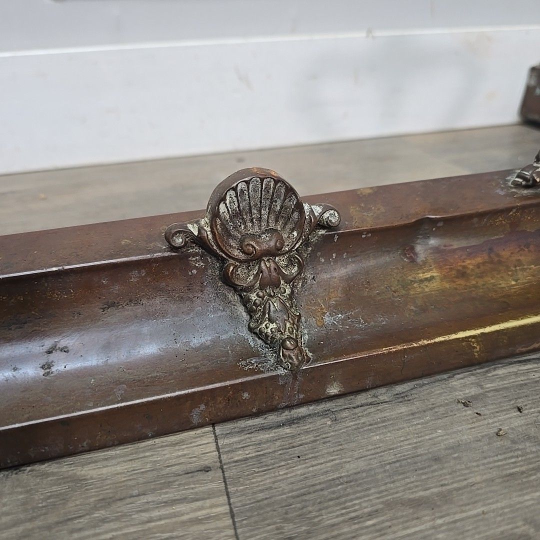 photo furniture Antique Fireplace Fender Kerb Hearth Fire Side  Neoclassical Detail Casting
