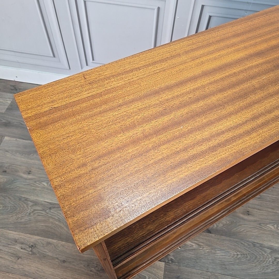Vintage Mahogany Bookcase – Retro Shelf Library Shelves Mid Century Wooden photo 270.0