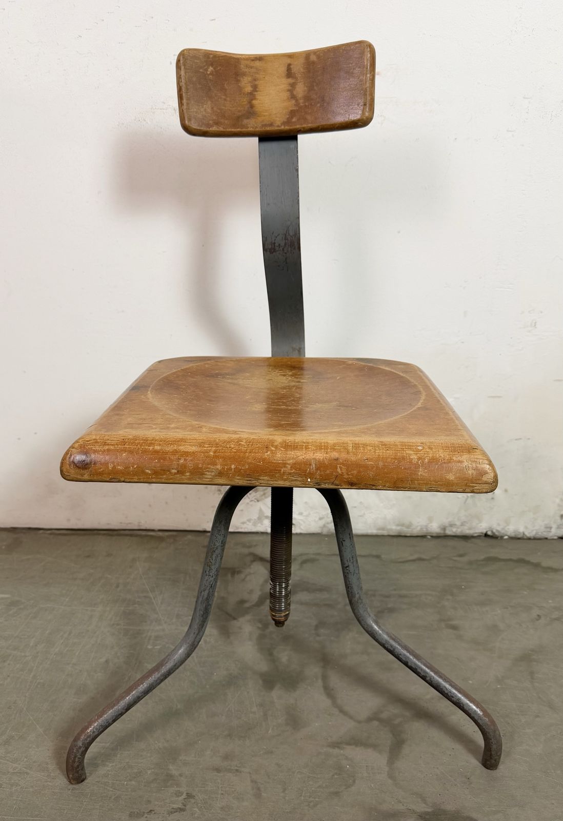 Industrial Factory Swivel Chair, 1950s photo furniture