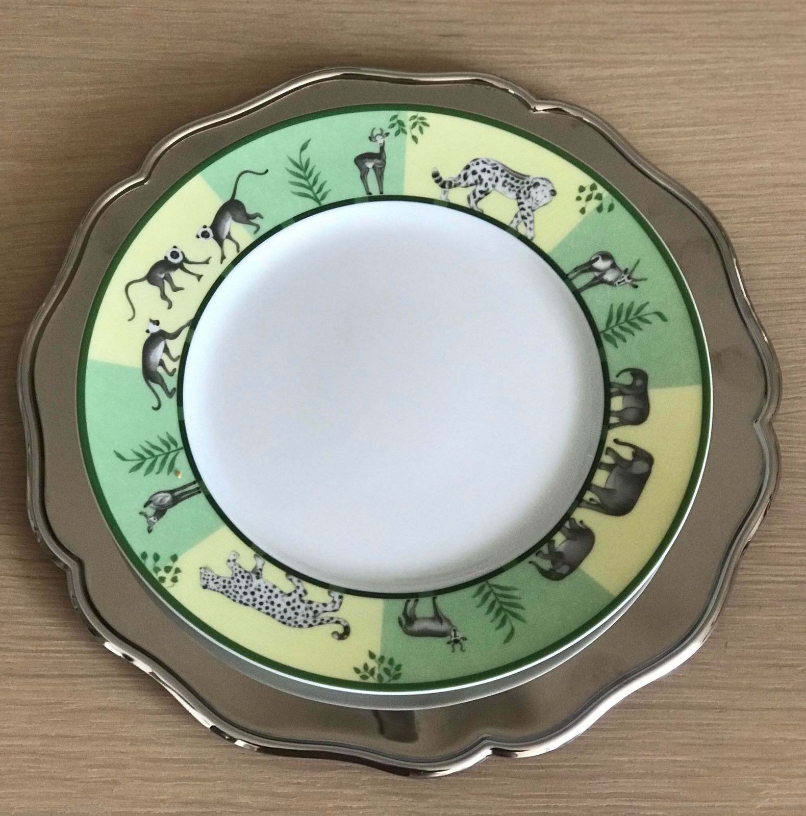 Jean Couzon Stainless Steel Charger Plates: Mid Century Modern Dinner (Set Of 3) photo furniture