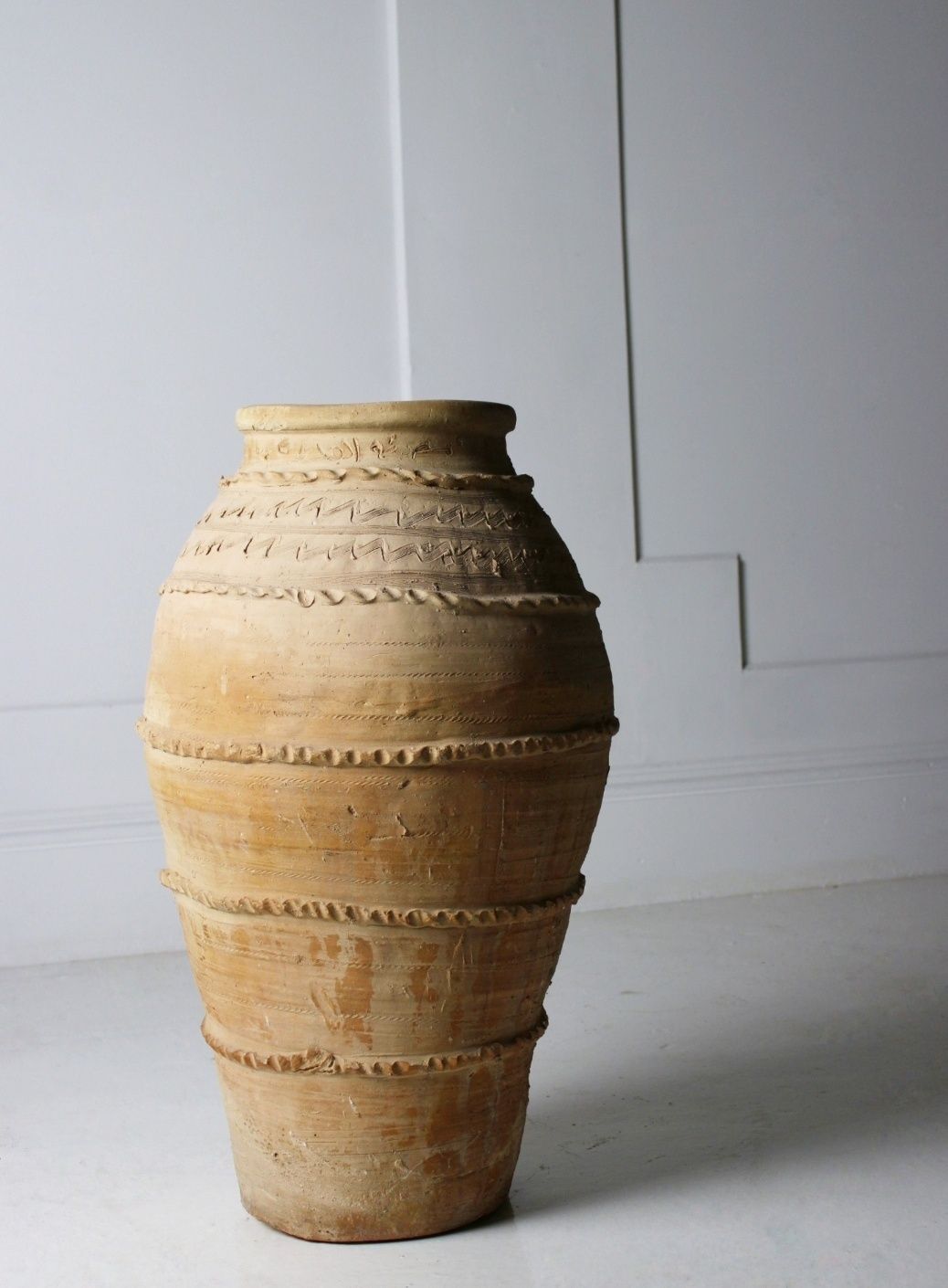 Xl Hand Thrown Terracotta Pot, Mid 20th Century