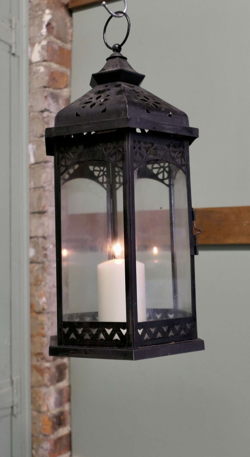 Moroccan Style Iron Candle Lantern This Is A Good Large Size For A Porch Candle Lantern I photo 474.0