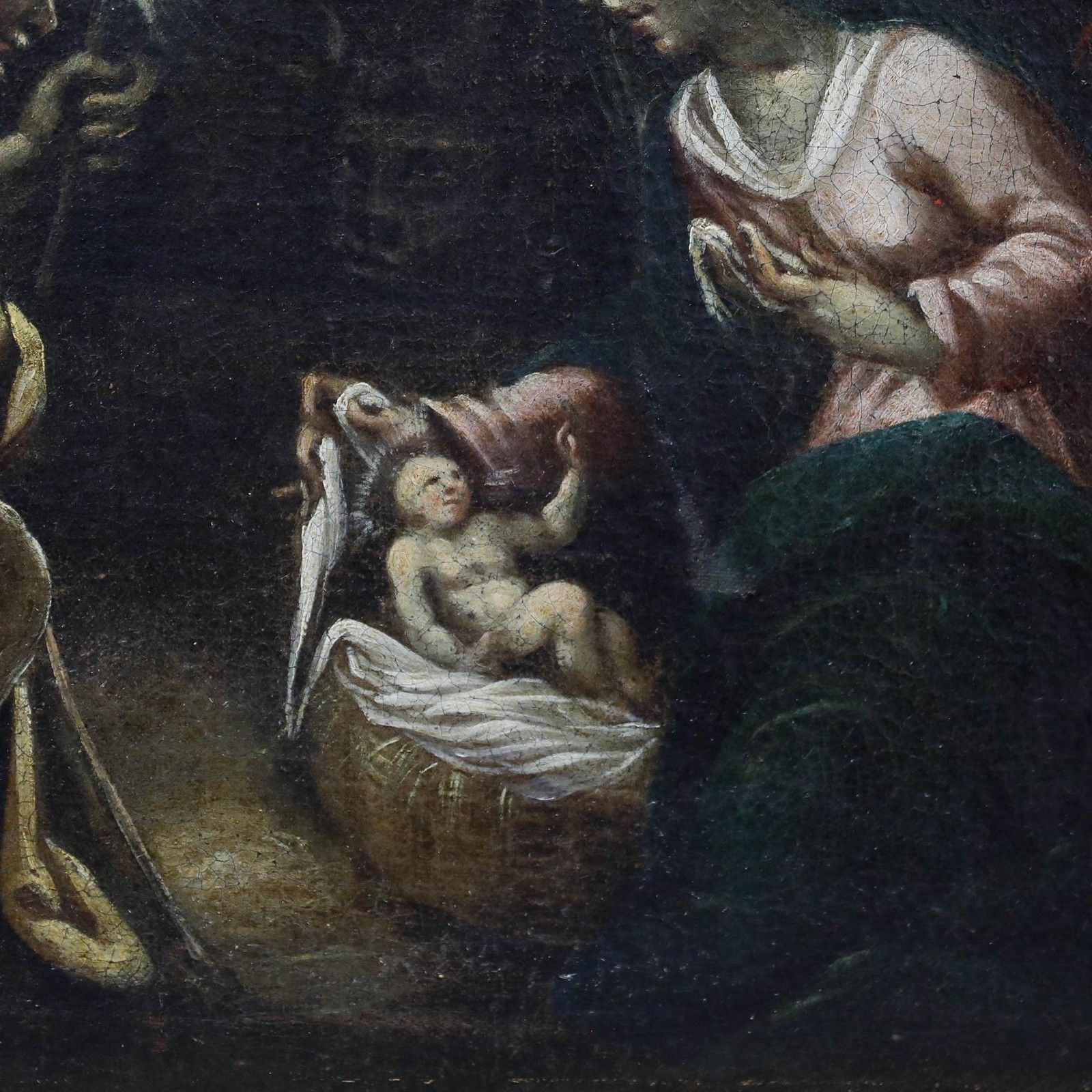 European School 18th Century Oil The Adoration Of The Shepherds photo Art