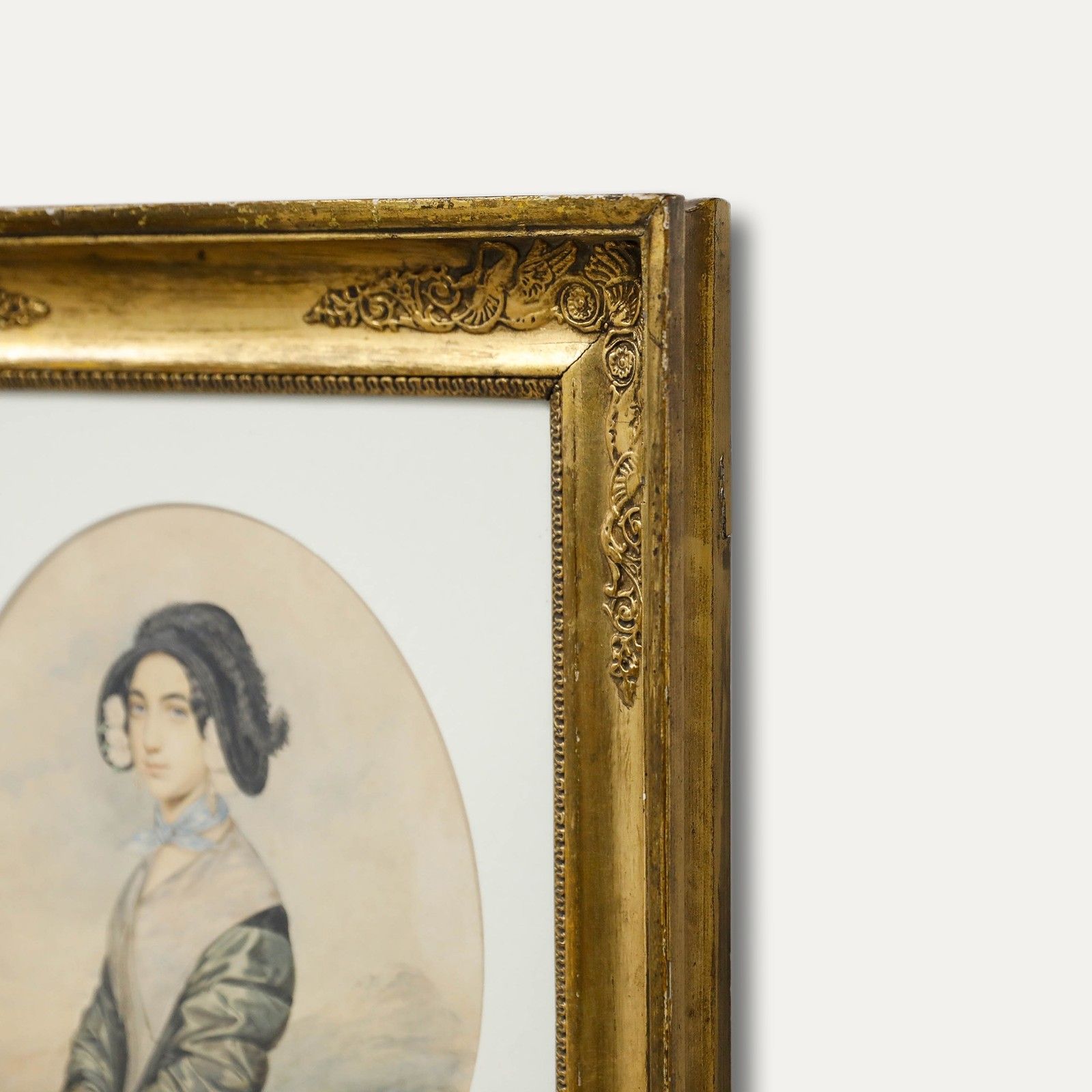 Attrib. Heinrich Ditlev Mitreuter (B.1818) Watercolour, Portrait Of A Lady photo 495.0