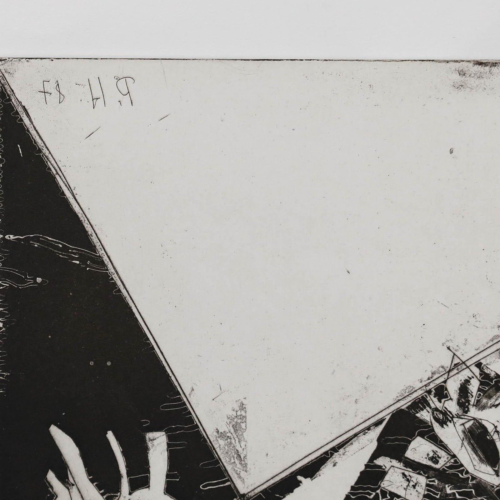 Peter Herbrich (B.1939) 1987 Etching, A Strange Encounter photo Art