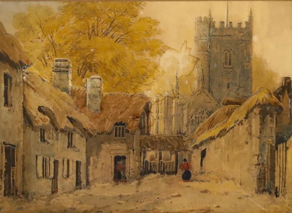 Manner Of Samuel Prout Ows (1783 1852) Framed Watercolour, Dawlish Church photo furniture
