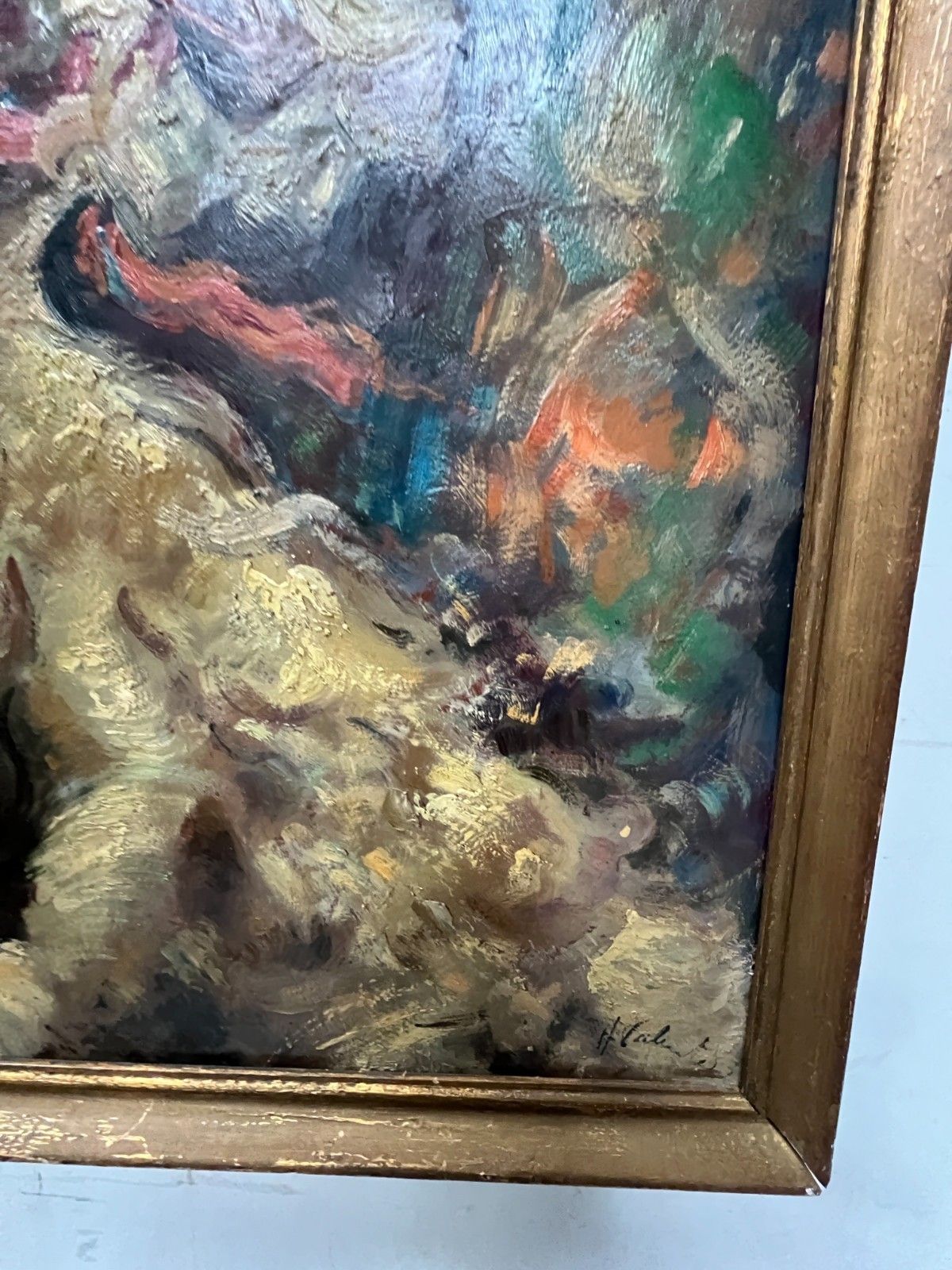 Oil On Isorel "La Danceuce De Flamenco" 20th Century photo buy
