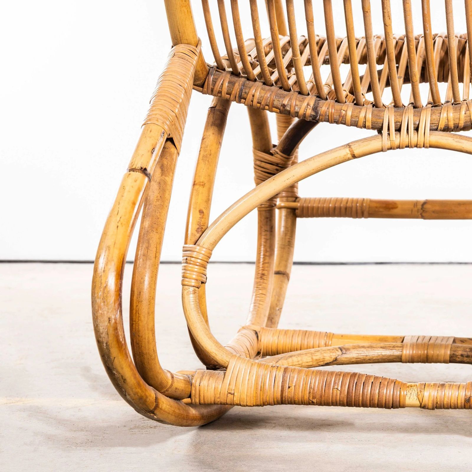 1960’s Original French Rattan Rocking Chair photo buy