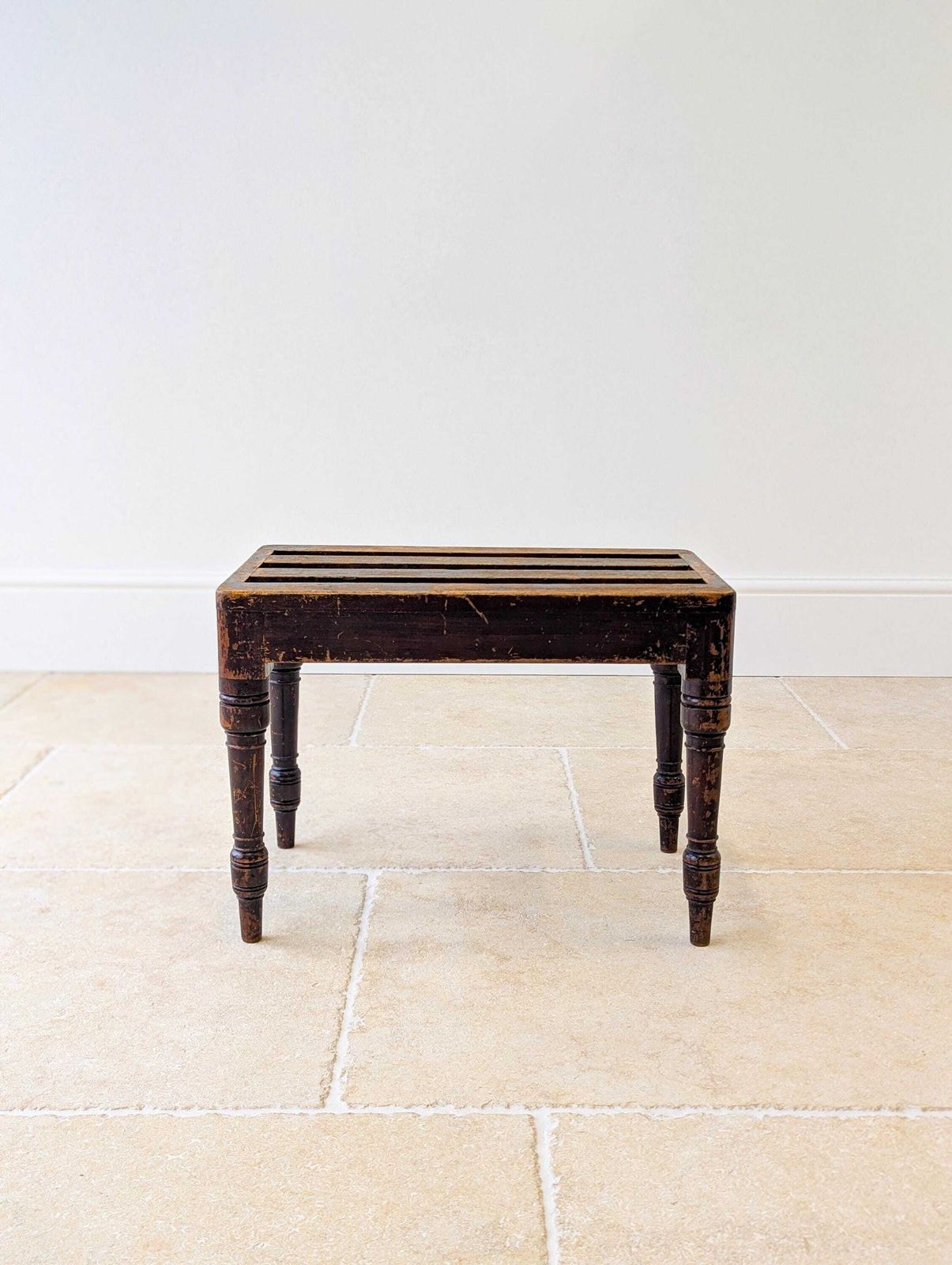 Antique Victorian Beech Luggage Stand By Brown & Lamont C.1870 photo vinterior