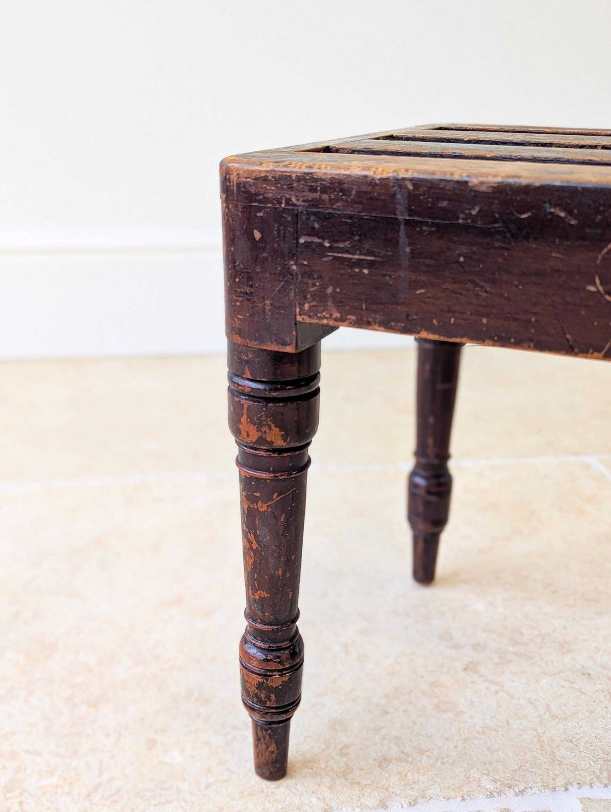 Antique Victorian Beech Luggage Stand By Brown & Lamont C.1870 photo buy