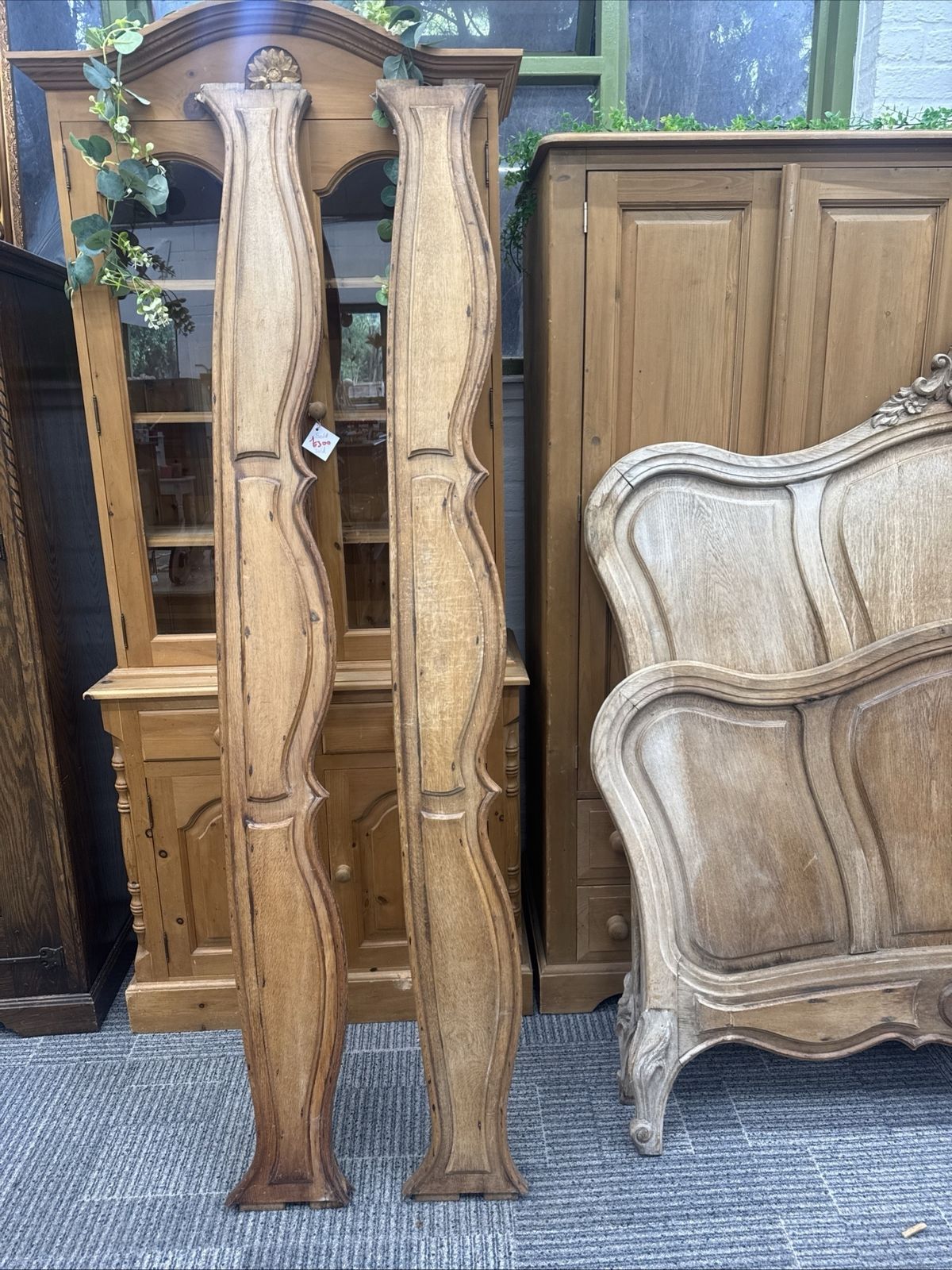 A French Double Bed, With Carved Moulded Frame Complete With Mattress Base. Base Dimensions 130 Cm X 186 Cm, Headboard Height 137 Cm photo furniture