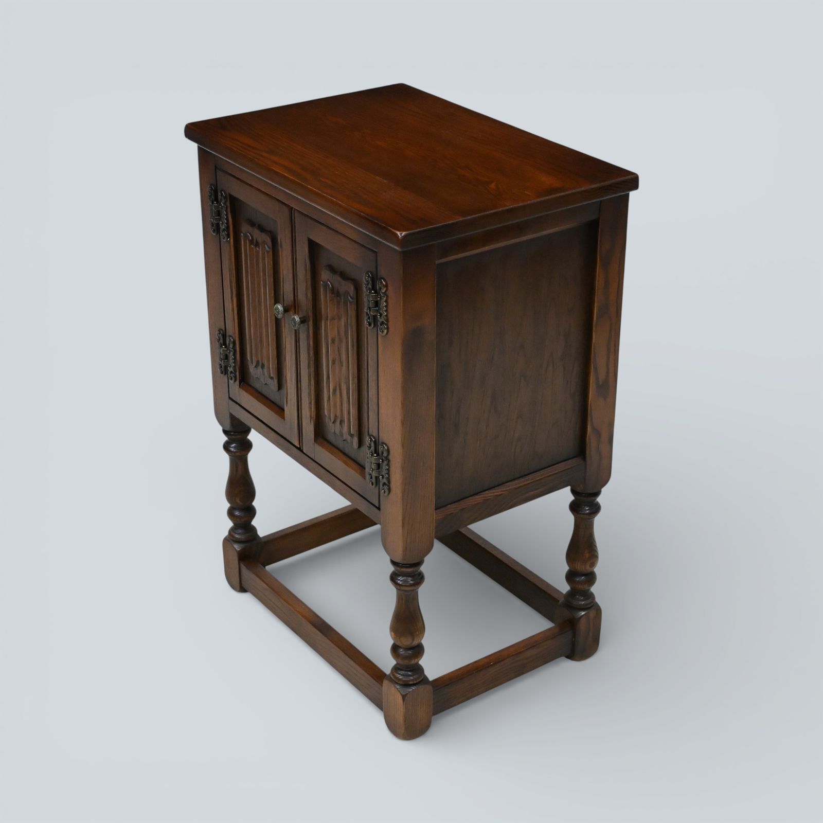 Old Charm Pedestal Cabinet Tudor Brown Free Delivery* photo furniture