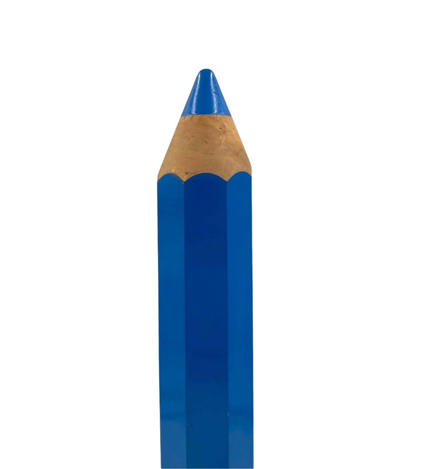 Michel Aroutcheff, Postmodern Blue Pencil Table Lamp, Ed. Vilac France 1980s photo for sale