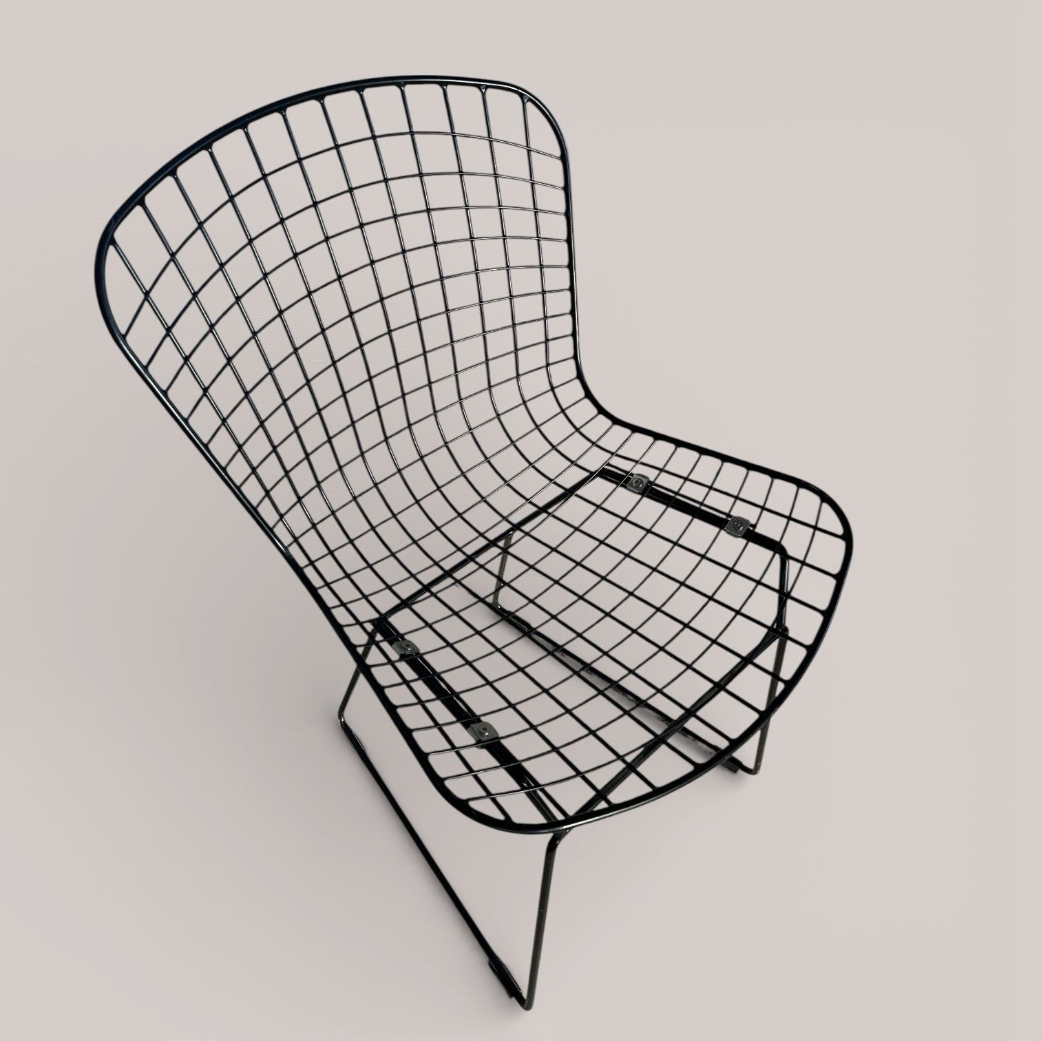 Harry Bertoia Wire Side Chair Knoll International– Black photo buy