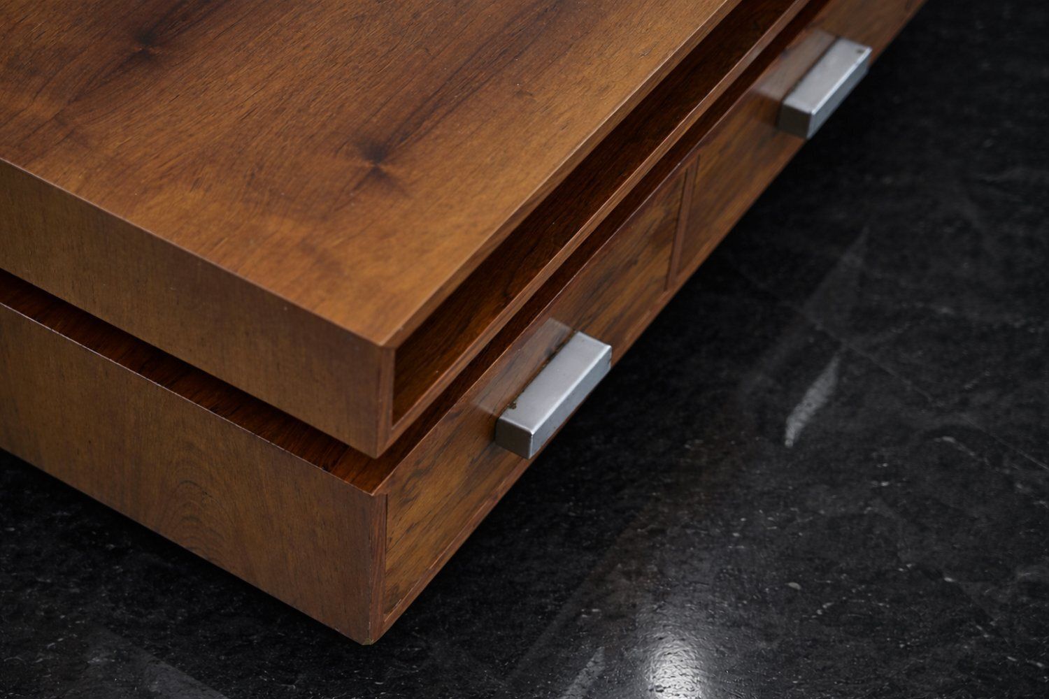 Vintage Scandinavisch Consoletafel Met Spiegel, Model Ambassador, Van Fröseke Nybrofabriken Ab, Jaren 1970 – Set Van 2 photo Meubels