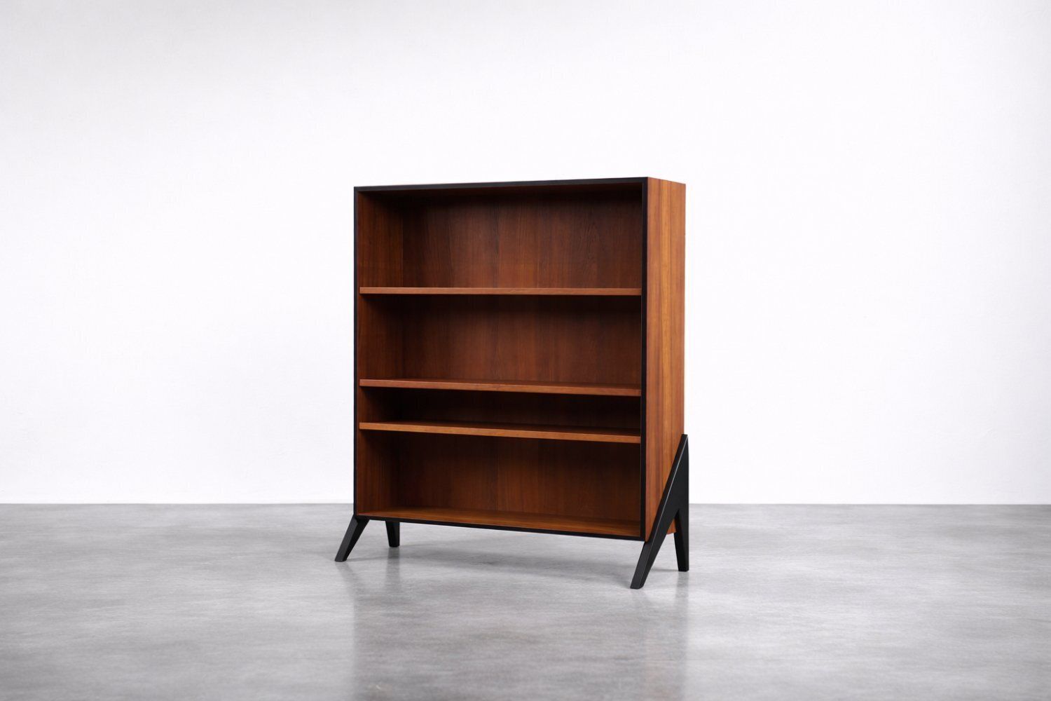 Mid Century Scandinavian Modern Teak Bookcase, 1960s photo vinterior
