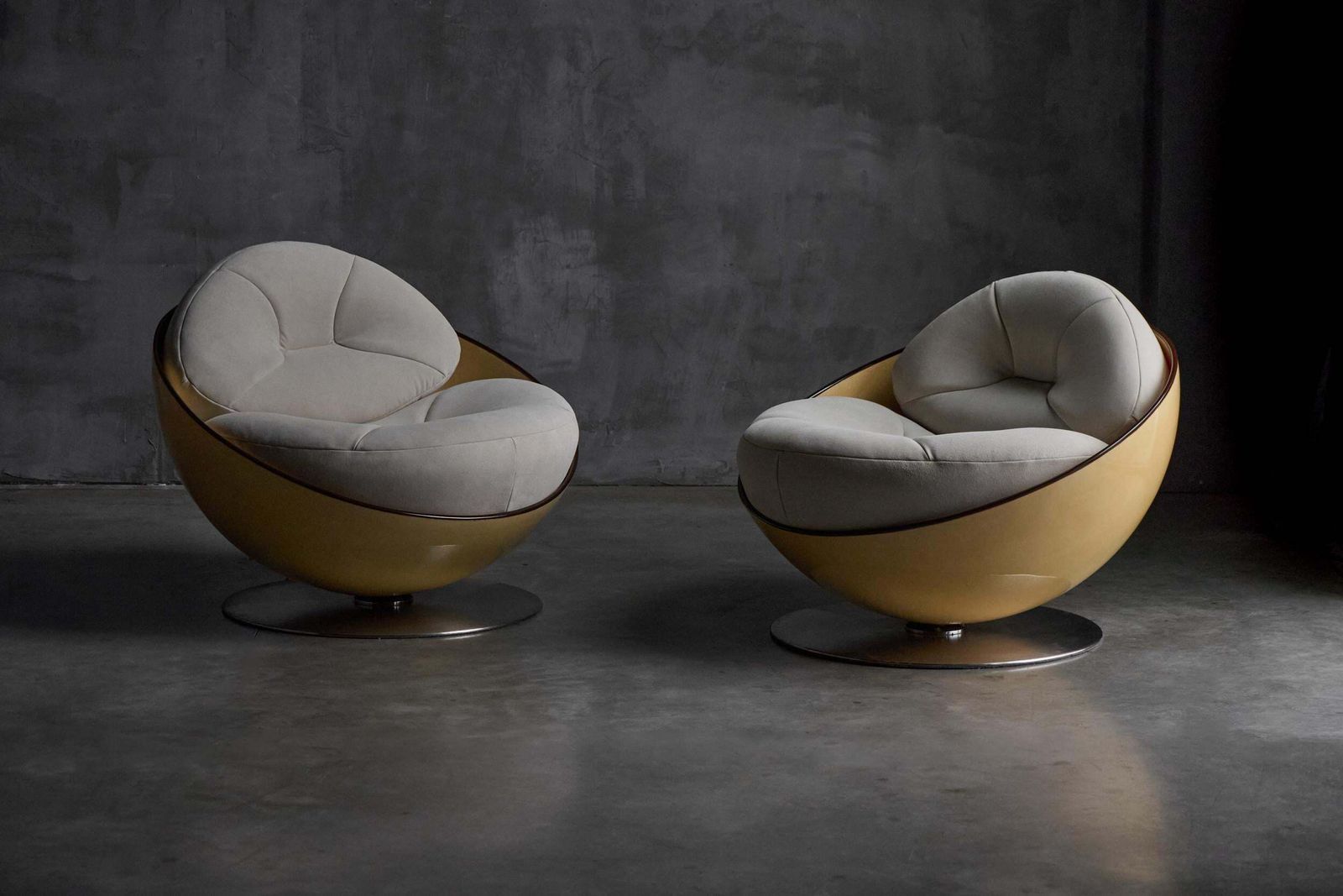 Esfera Lounge Chairs By Ricardo Fasanello, Brazil, Late 1960s photo furniture