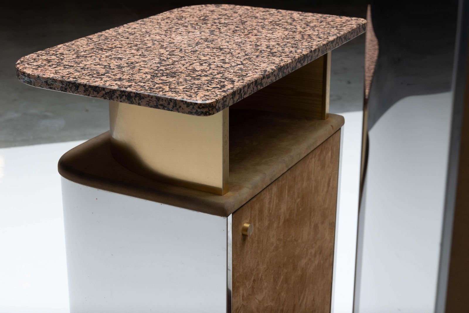photo furniture Bar Corner Cabinet By Willy Rizzo, Italy, 1970s