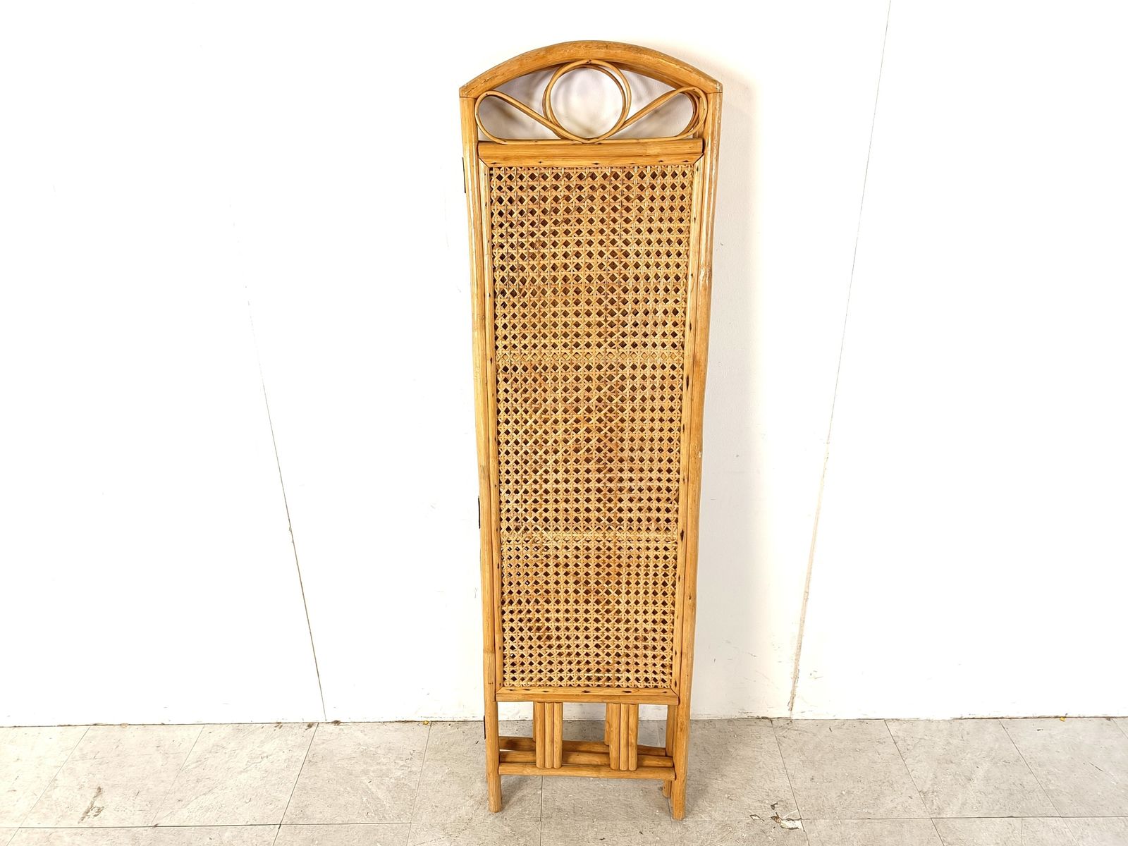 Bamboo Folding Screen, 1970s, Vintage photo Home Decor