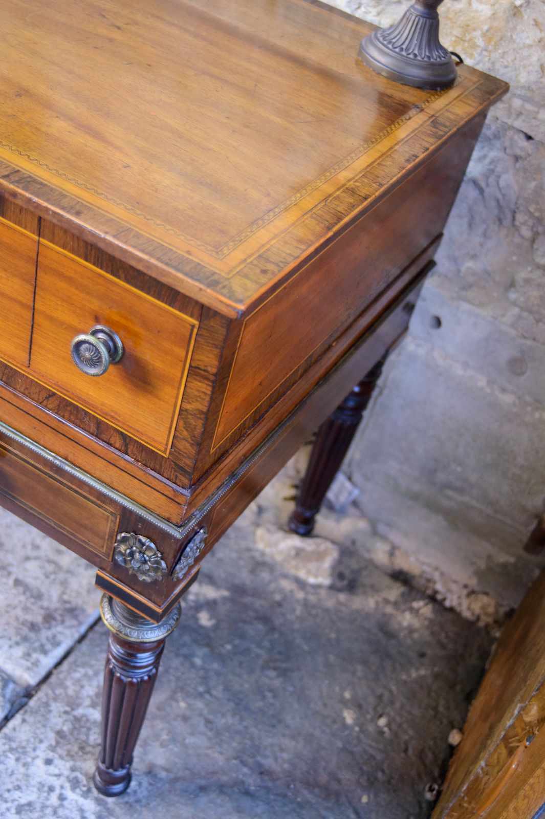 photo vintage Regency Mahogany Sideboard   Converted Piano   Georgian   Reeded Legs