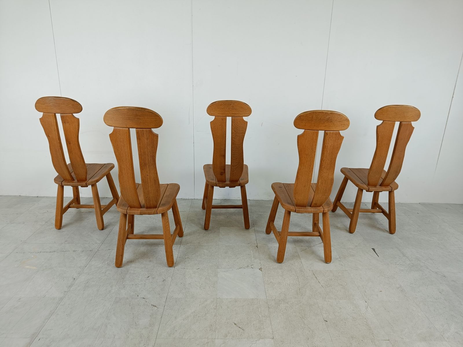 Vintage Dining Chairs By Depuydt, Belgium, Set Of 5   1960s photo Furniture