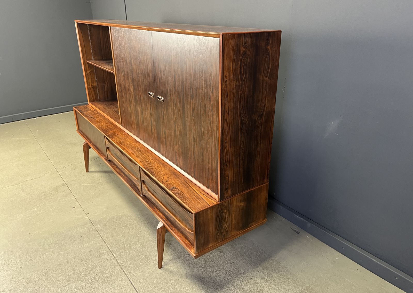 Oswald Vermaercke Paola Rosewood Highboard For V Form Belgium 1959 photo buy