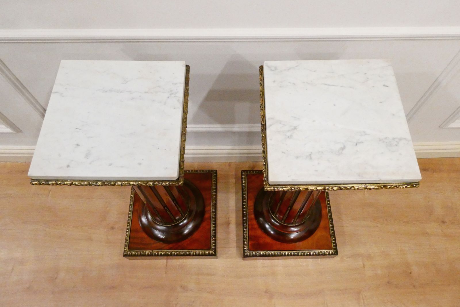 Home Decor Pair Of Victorian Satinwood Pedestals photo