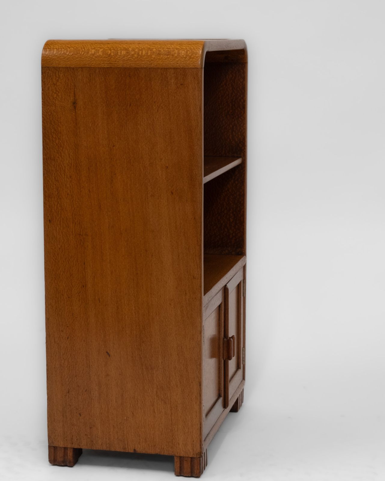 photo furniture Betty Joel Silky Oak Side Cabinet For Token Works 1930s Art Deco