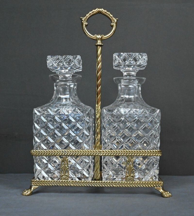 Bronze & Crystal Liquor Cabinet – Late 19th Century photo buy