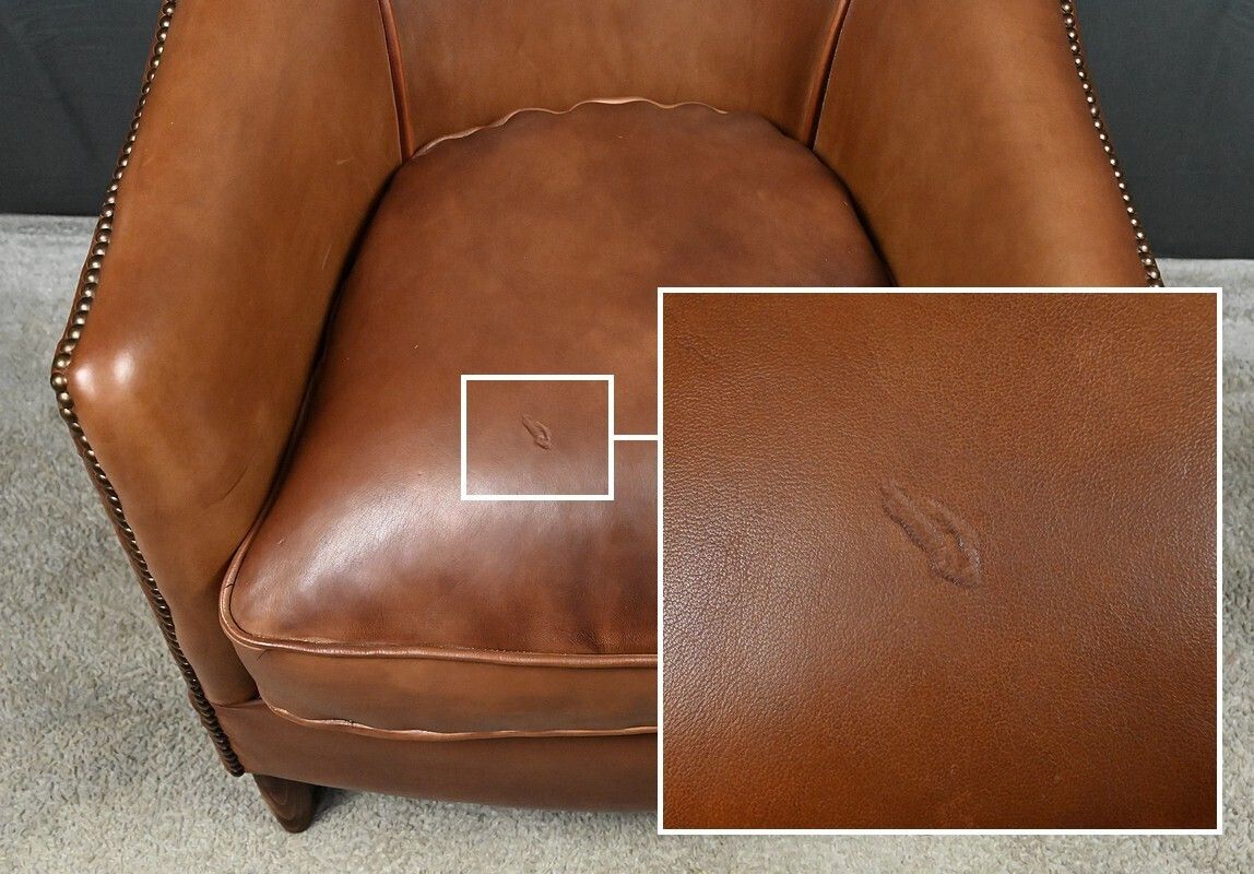 photo vinterior Solange Club Chair In Sheepskin Leather