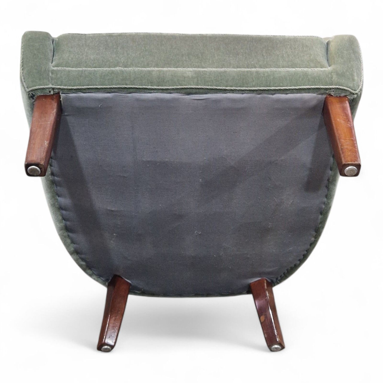 photo buy Danish Wing Back Armchair Mid Century Library Reading Chair With Cushion